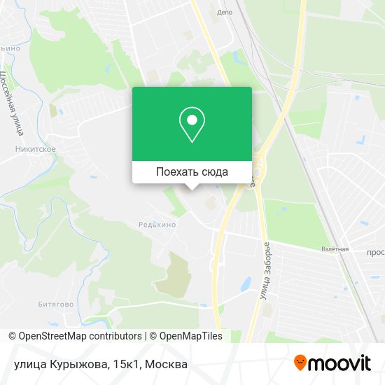 Карта улица Курыжова, 15к1