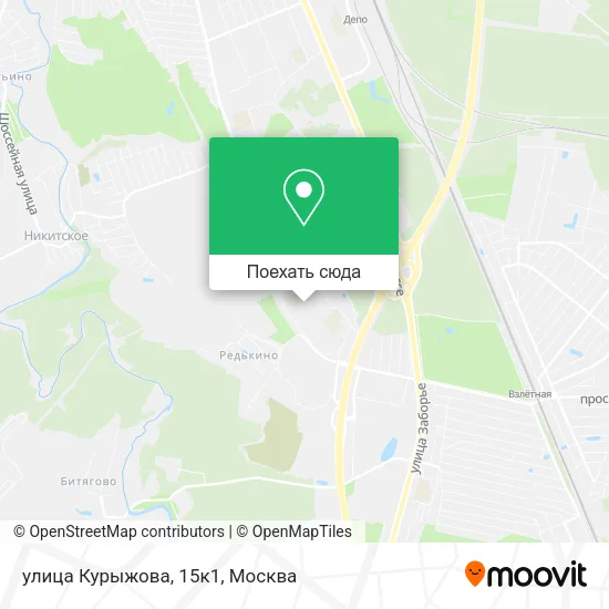 Карта улица Курыжова, 15к1