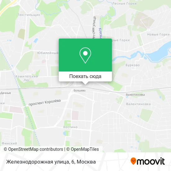 Карта Железнодорожная улица, 6