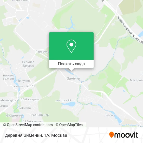 Карта деревня Зимёнки, 1А