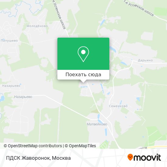 Карта ПДСК Жаворонок