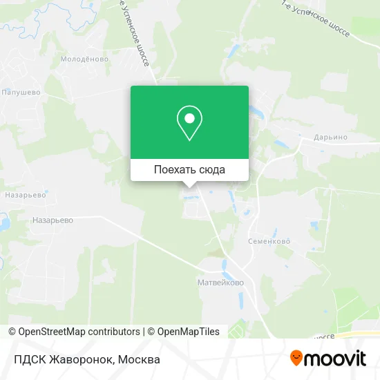 Карта ПДСК Жаворонок