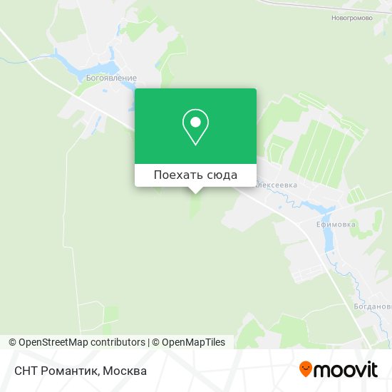 Карта СНТ Романтик