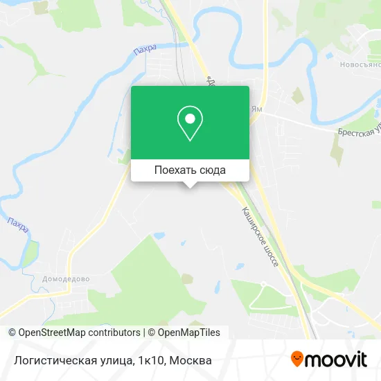 Карта Логистическая улица, 1к10