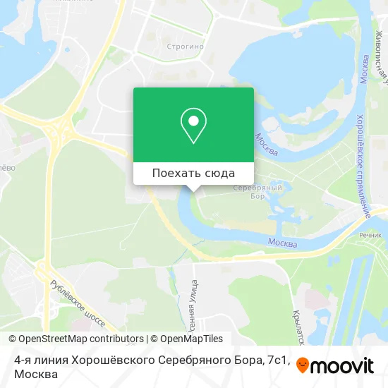Карта 4-я линия Хорошёвского Серебряного Бора, 7с1