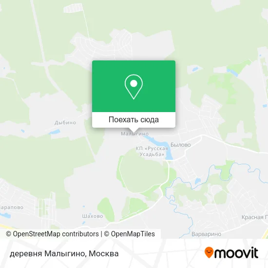 Карта деревня Малыгино