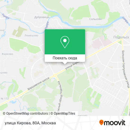 Карта улица Кирова, 80А