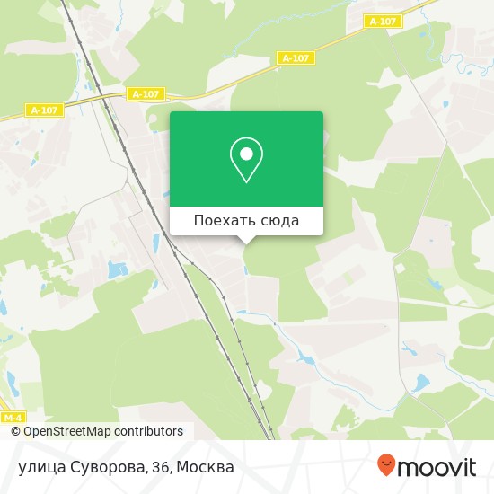 Карта улица Суворова, 36