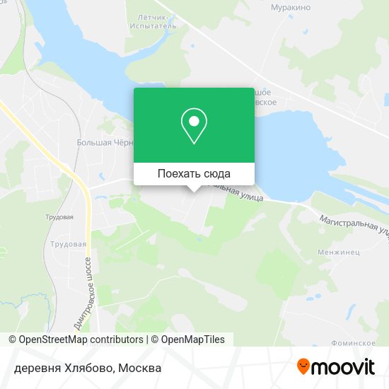 Карта деревня Хлябово