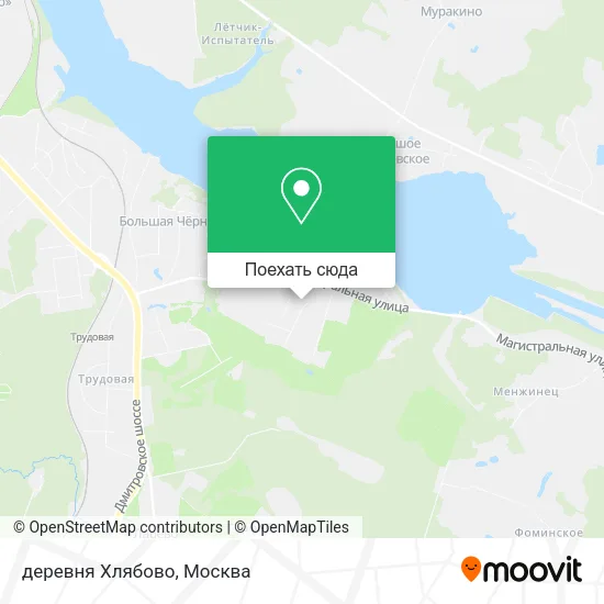 Карта деревня Хлябово