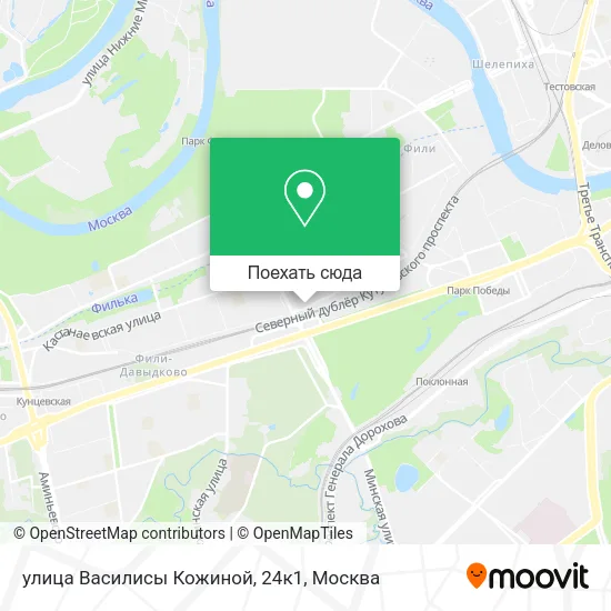 Карта улица Василисы Кожиной, 24к1