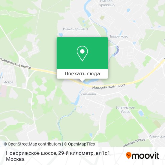 Карта Новорижское шоссе, 29-й километр, вл1с1