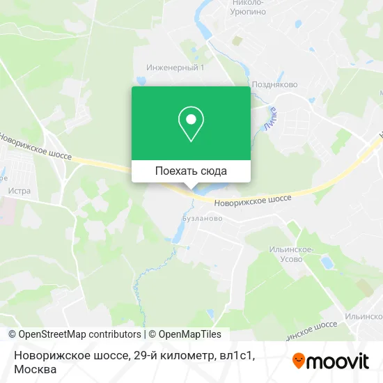 Карта Новорижское шоссе, 29-й километр, вл1с1