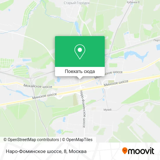 Карта Наро-Фоминское шоссе, 8