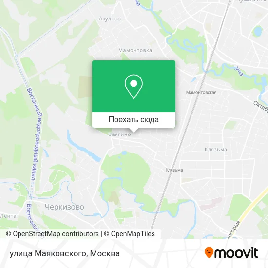 Карта улица Маяковского