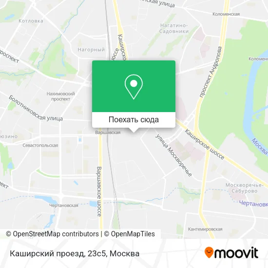 Карта Каширский проезд, 23с5