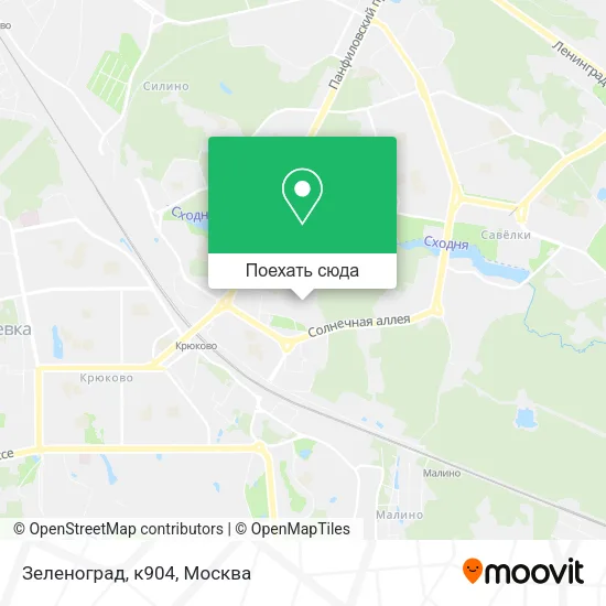 Карта Зеленоград, к904