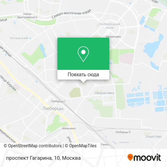 Карта проспект Гагарина, 10