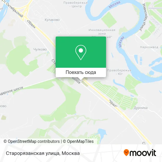 Карта Старорязанская улица