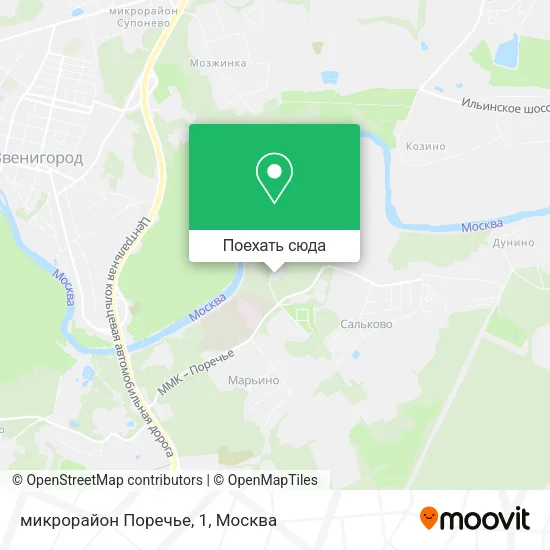 Карта микрорайон Поречье, 1