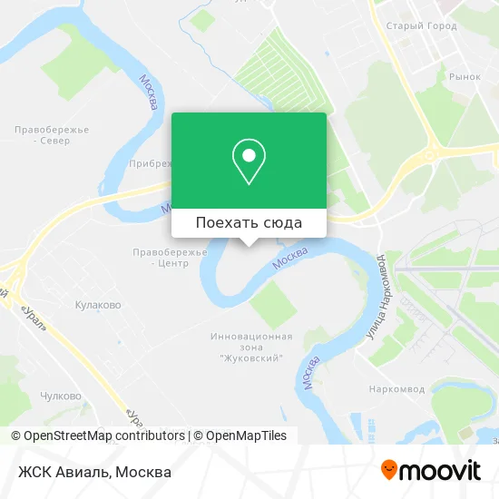 Карта ЖСК Авиаль