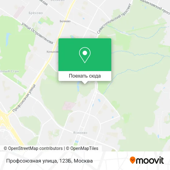 Карта Профсоюзная улица, 123Б