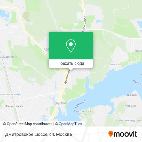 Карта Дмитровское шоссе, с4