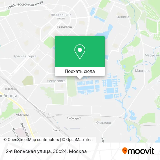 Карта 2-я Вольская улица, 30с24