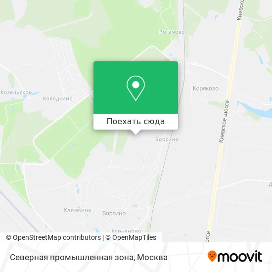 Карта Северная промышленная зона