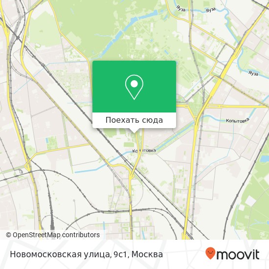 Карта Новомосковская улица, 9с1