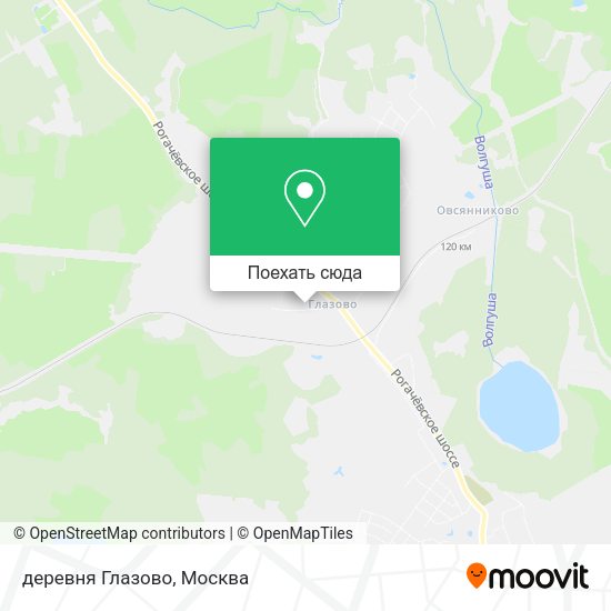 Карта деревня Глазово