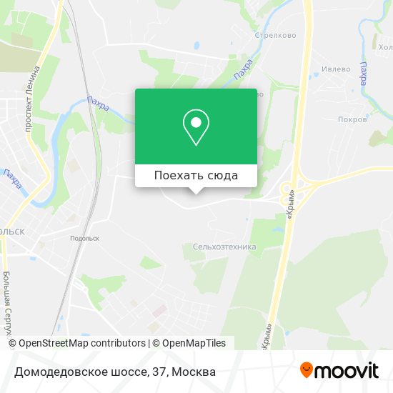 Карта Домодедовское шоссе, 37
