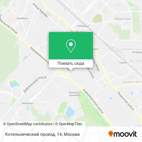 Карта Котельнический проезд, 14