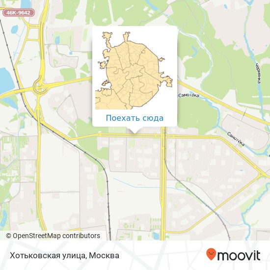 Карта Хотьковская улица