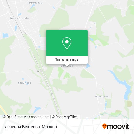 Карта деревня Бехтеево