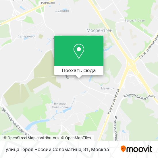 Карта улица Героя России Соломатина, 31