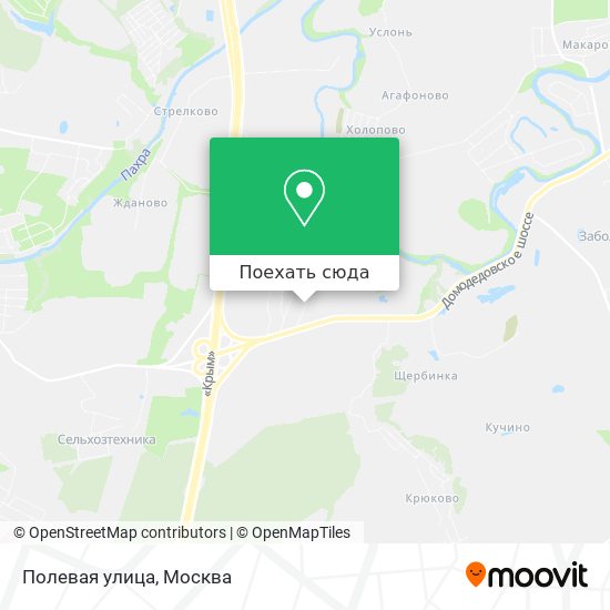 Карта Полевая улица