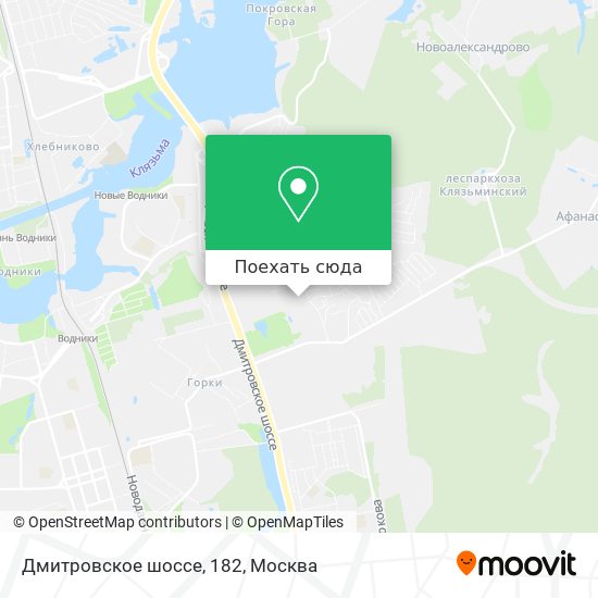 Карта Дмитровское шоссе, 182