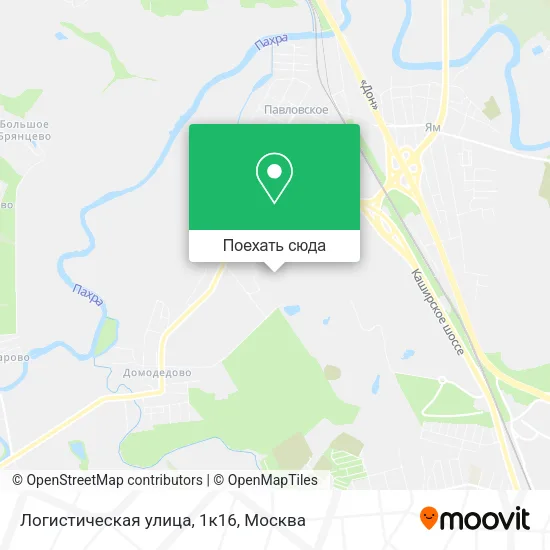 Карта Логистическая улица, 1к16