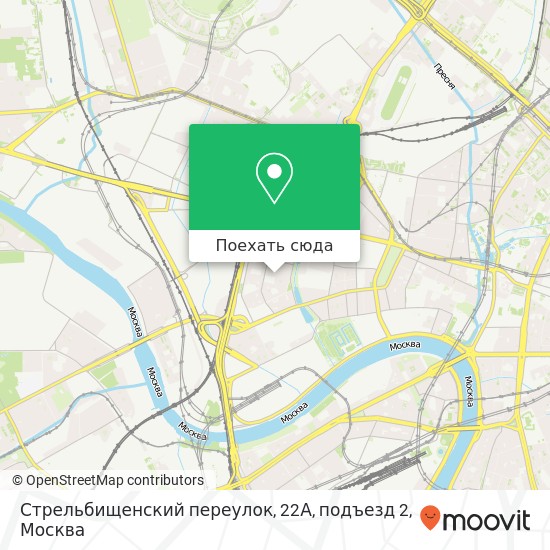 Карта Стрельбищенский переулок, 22А, подъезд 2