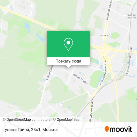 Карта улица Грина, 28к1