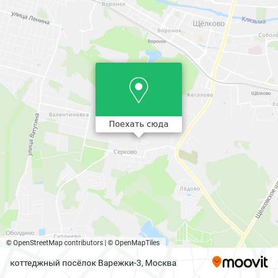 Карта коттеджный посёлок Варежки-3