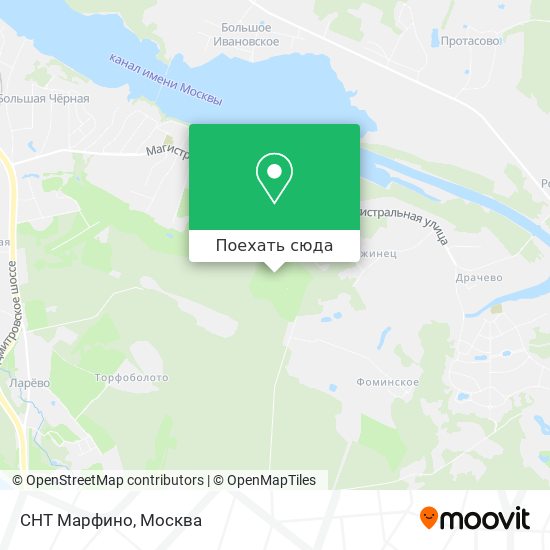 Карта СНТ Марфино