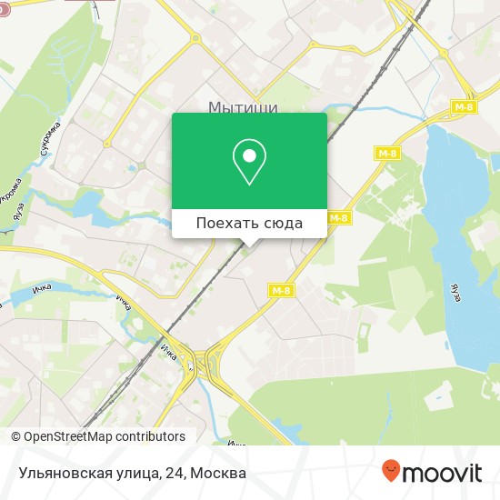 Карта Ульяновская улица, 24