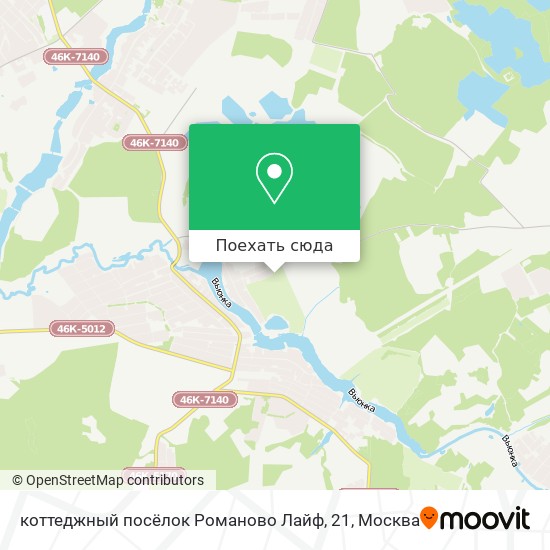 Карта коттеджный посёлок Романово Лайф, 21