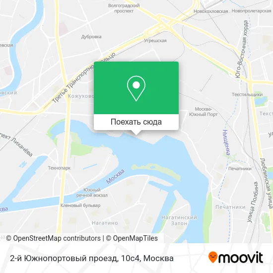 Карта 2-й Южнопортовый проезд, 10с4