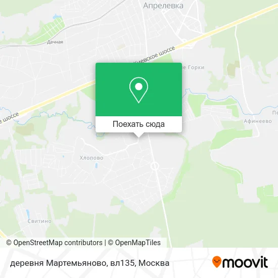 Карта деревня Мартемьяново, вл135