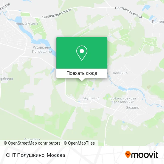 Карта СНТ Полушкино