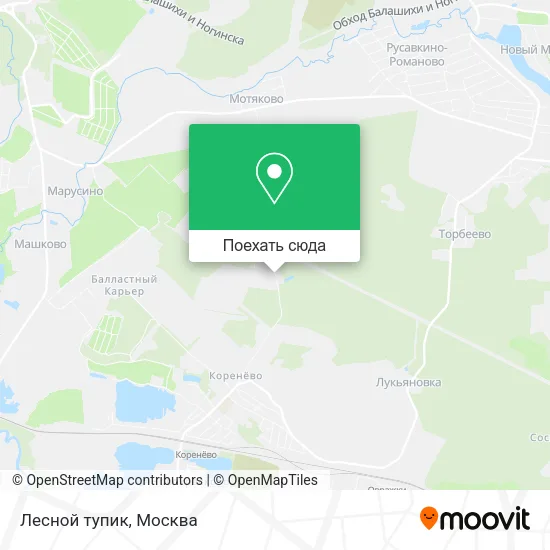 Карта Лесной тупик