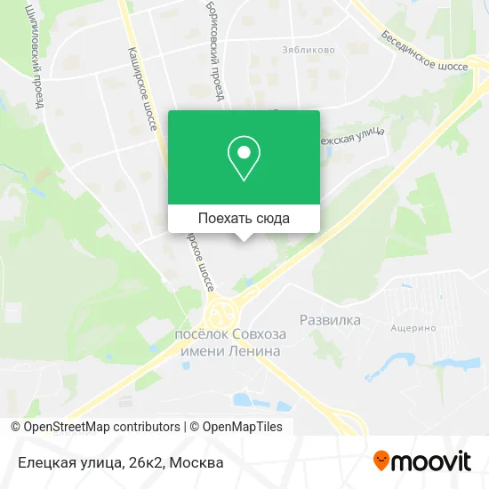 Карта Елецкая улица, 26к2